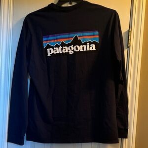 Patagonia Men's Navy Long Sleeve Tee NWT